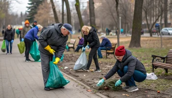 Субботник в Новокубанске: чистота на Пушкинских местах