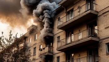 Пожар в квартире жилого дома в Сочи