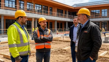 Нестеренко проверил строительство школ и больницы в Тбилисском районе