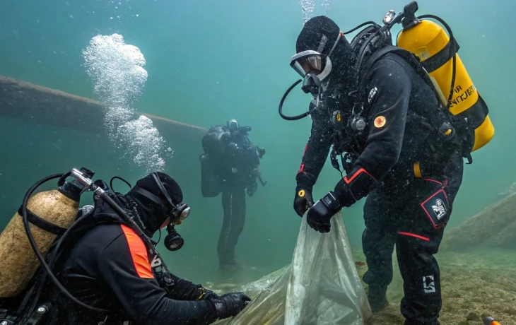 Мазутная угроза: водолазы вступили в бой за Черное море Мазутная угроза: водолазы вступили в бой за Черное море