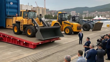 В Новороссийске представили инновационную погрузочную технику