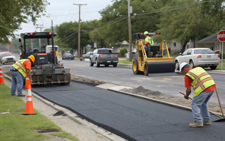 В Майкопе обновляют дорогу на ул. Гоголя для комфорта жителей