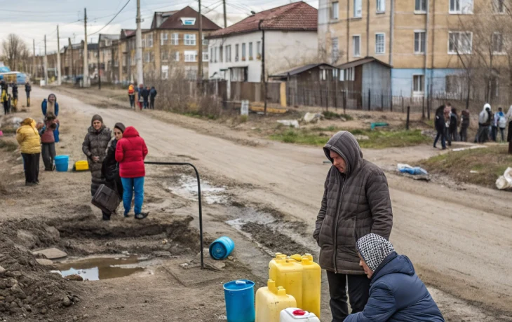 Жители поселка Маяк неделю живут без воды из-за аварии на старом водопроводе Жители поселка Маяк неделю живут без воды из-за аварии на старом водопроводе
