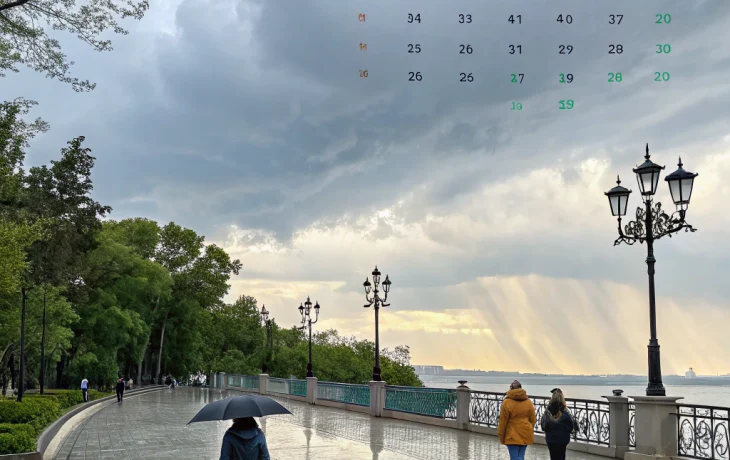 Погода на Кубани: тепло, облачно, местами дождь и усиление ветра 16 мая