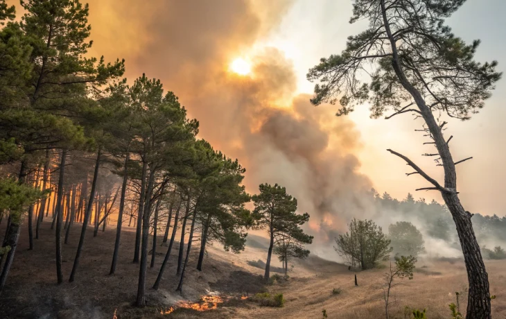 Лесной пожар в Кабардинке локализован: подробности тушения