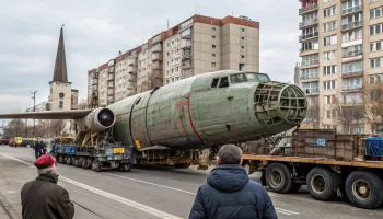 Советский самолет Ан-10 превратили в металлолом после 30 лет на берегу Кубани