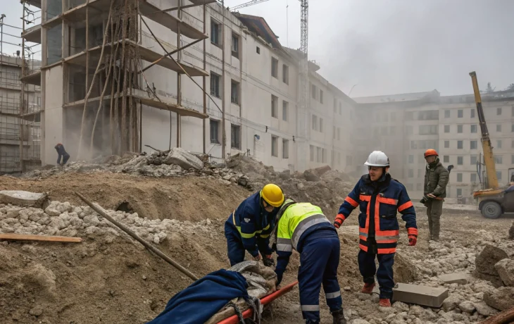 В Геленджике трое рабочих погибли под завалом на стройке на улице Портовой