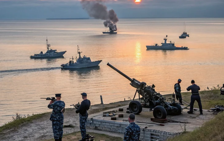 Военные учения со стрельбами пройдут 5 мая в морском порту Новороссийска