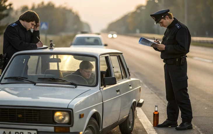 Пьяный парень из Каневского района угнал ВАЗ-2107 и попытался уехать в Ростов-на-Дону