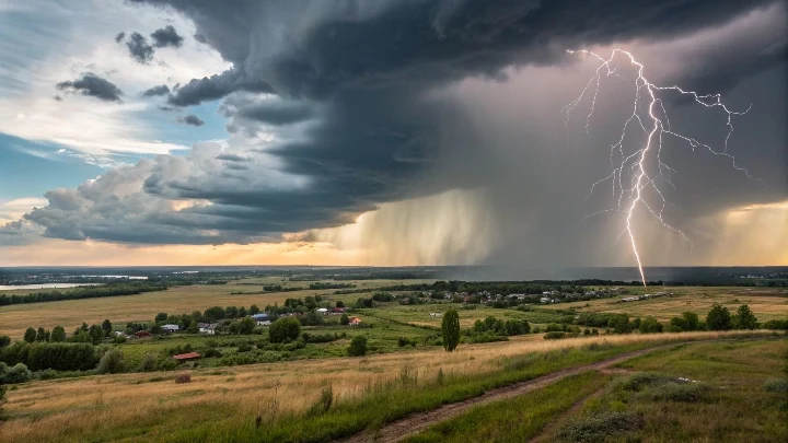 Шквалы до 20 м/с и град обрушатся на Кубань 12 мая: МЧС объявило штормовое предупреждение