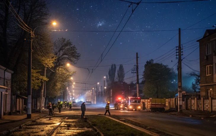 Крупная авария обесточила 20 улиц Краснодара: повреждение ЛЭП парализовало Карасунский округ