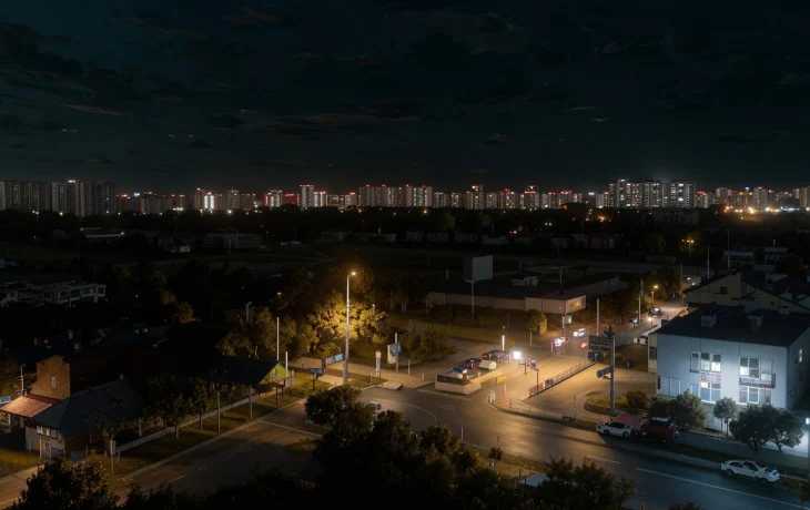 Аварийное отключение оставило без света 18 улиц в Центральном округе Краснодара