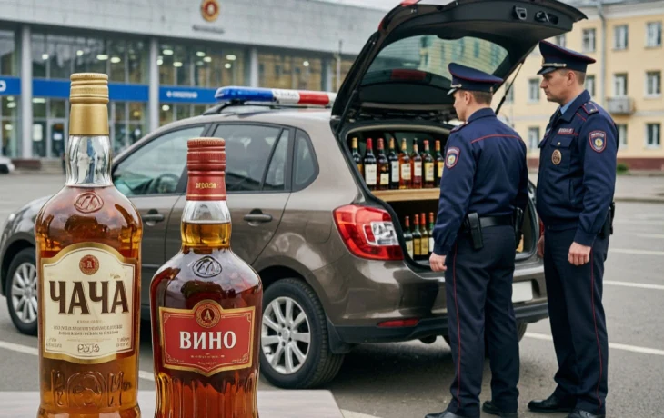 Полиция Сочи задержала торговца чачей и вином из автомобиля у ТЦ Полиция Сочи задержала торговца чачей и вином из автомобиля у ТЦ