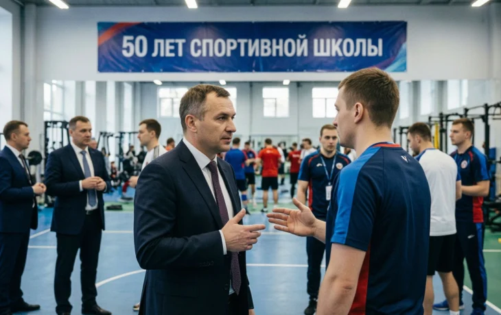 Министр спорта Кубани поздравил брюховецкую спортшколу с 50-летием и оценил объекты Министр спорта Кубани поздравил брюховецкую спортшколу с 50-летием и оценил объекты