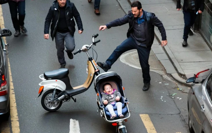 Мужчина ударил самокат с младенцем в Анапе, полиция проводит проверку Мужчина ударил самокат с младенцем в Анапе, полиция проводит проверку