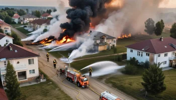 Трава вспыхнула на площади 500 кв метров в поселке Индустриальный Краснодара