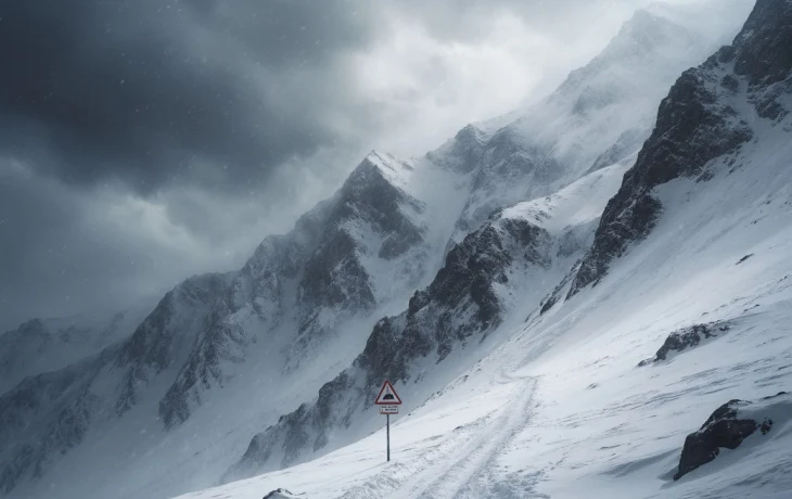 МЧС объявило штормовое предупреждение о лавинной опасности в горах Кубани и Адыгеи 24 февраля