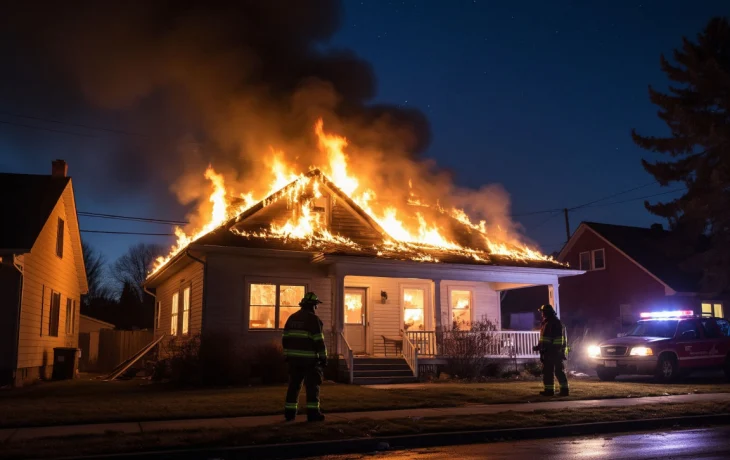 Следователи выясняют обстоятельства трагической гибели женщины при пожаре в частном доме Кропоткина