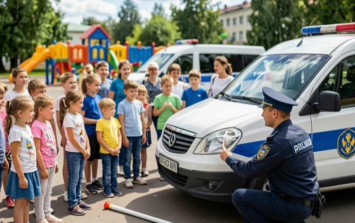 Госавтоинспекция провела занятие по ПДД в детских садах Анапы