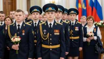 Церемония вручения медалей выпускникам кадетских корпусов прошла на Кубани
