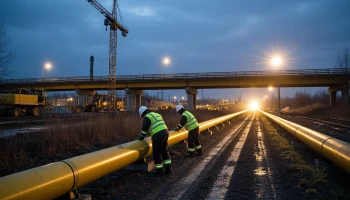 В Краснодаре восстановили тепло после аварии на газопроводе у строящегося виадука