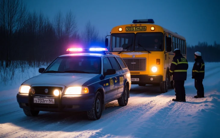 Полицейские на Кубани вытащили грузовик из кювета и спасли замерзшего водителя