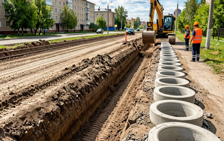 1,2 км ливневок проложат на улице Садовой в Краснодаре