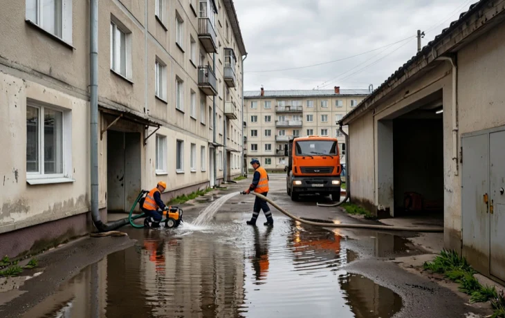 В Краснодаре подтопило цоколи 23 многоэтажек из‑за залповых ливней В Краснодаре подтопило цоколи 23 многоэтажек из‑за залповых ливней