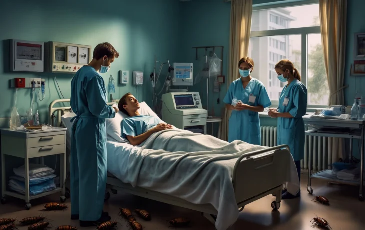 Прокуратура начала проверку из-за нашествия тараканов в сочинской больнице