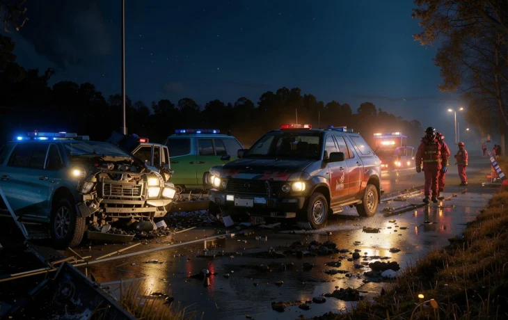 Трое взрослых погибли и четверо детей пострадали в лобовом ДТП в Белореченском районе