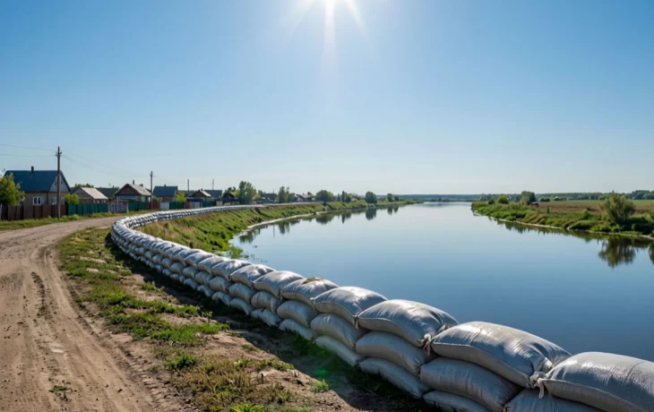 Уровень воды в реке Кубань в Крымском районе снизился на 30 сантиметров