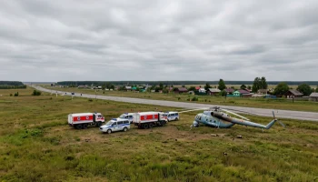В Славянском районе упал вертолет, проводится проверка