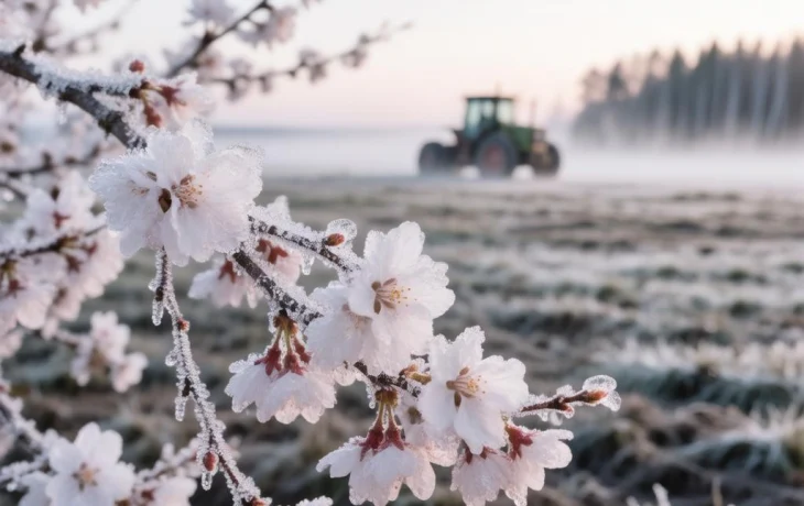 Заморозки до -5&deg;C на Кубани 28&ndash;29 апреля угрожают садам и озимым