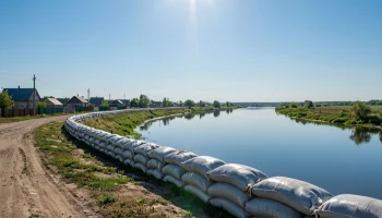 Уровень воды в реке Кубань в Крымском районе снизился на 30 сантиметров