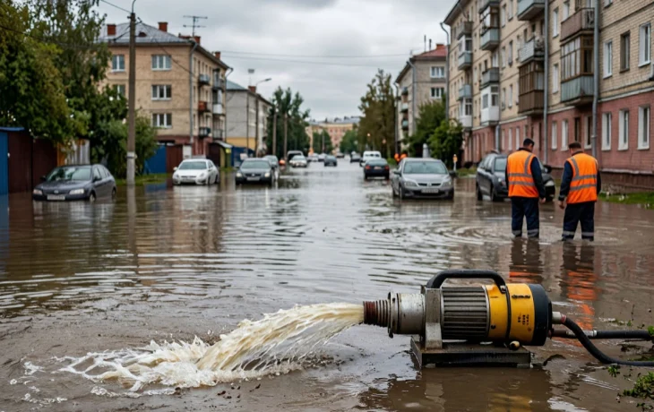 В Краснодаре продолжают откачивать воду после прошедшего накануне дождя В Краснодаре продолжают откачивать воду после прошедшего накануне дождя