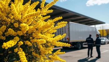 Более 300 тонн мимозы ввезли из Абхазии в Сочи за месяц к 8 Марта