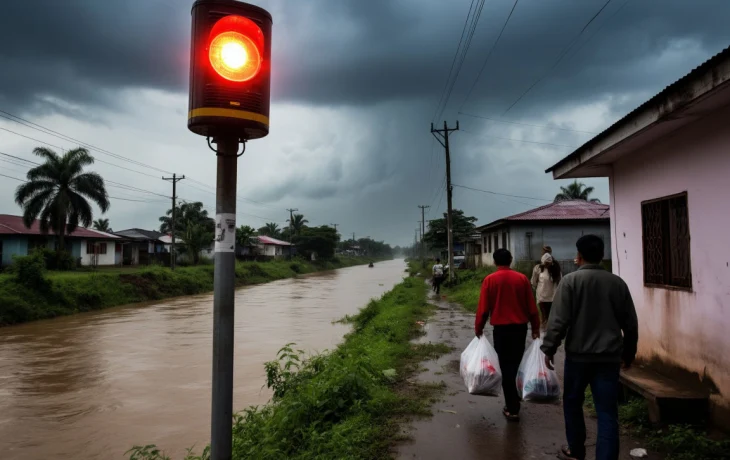 В Крымском районе включили сирены из-за опасного подъема уровня воды в реках