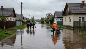 После залпового ливня в Красноармейском районе подтопило 21 придомовой участок