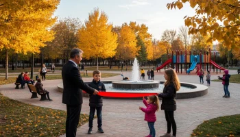 В Усть-Лабинске открыли обновленный сквер после реконструкции по нацпроекту