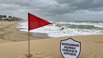 В Анапе 1 августа запретили надувные плавсредства из-за отжимного ветра
