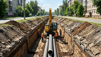 Ремонт коллектора на Садовой в Краснодаре перешёл экватор, завершат осенью Ремонт коллектора на Садовой в Краснодаре перешёл экватор, завершат осенью