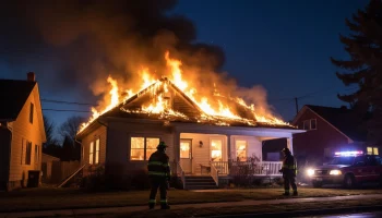 Следователи выясняют обстоятельства трагической гибели женщины при пожаре в частном доме Кропоткина