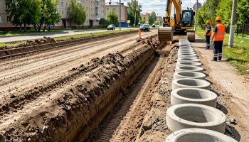 1,2 км ливневок проложат на улице Садовой в Краснодаре