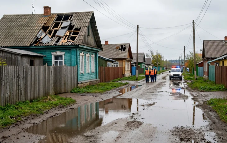 Подтопления и повреждения крыш выявили в Отрадненском районе после ливня