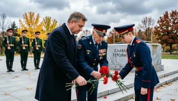 Кондратьев возложил цветы к Вечному огню в День освобождения Кубани Кондратьев возложил цветы к Вечному огню в День освобождения Кубани