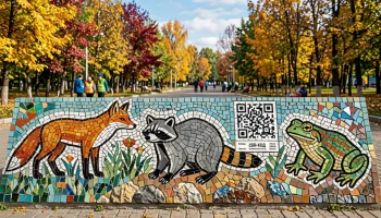 На Тропе здоровья в Горячем Ключе открыли мозаичное панно &laquo;Заповедный код&raquo;