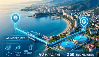 14 объектов водоснабжения за 40 млрд рублей построят в Сочи до 2030 года