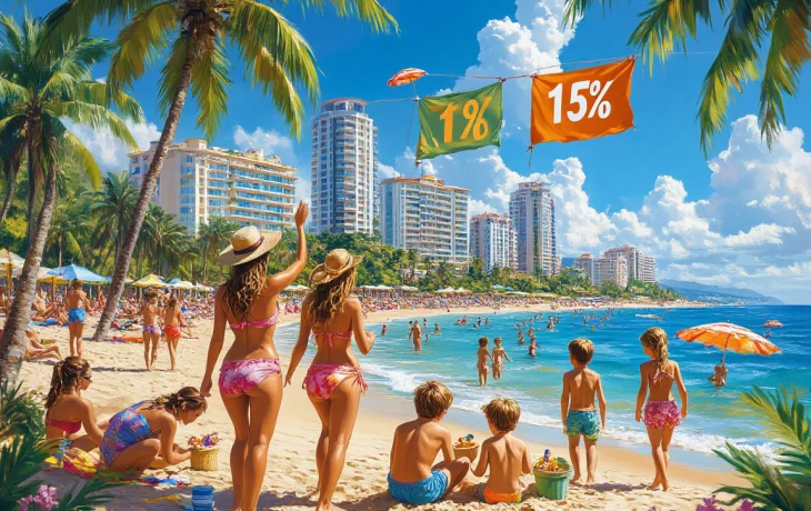 Отдых на черноморских курортах Кубани в августе подешевел на 13,2 процента