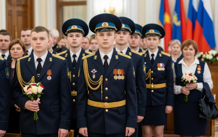 Церемония вручения медалей выпускникам кадетских корпусов прошла на Кубани