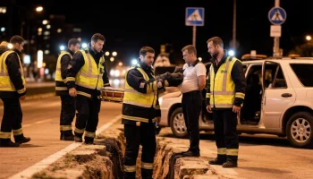 В Новороссийске мужчина ночью провалился в придорожную траншею на Старошоссейной